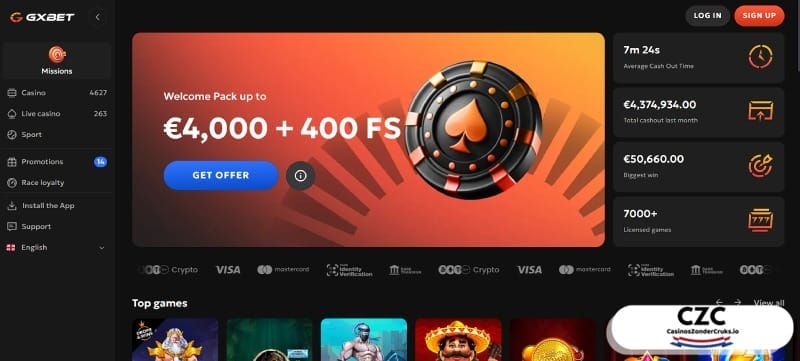 Beste casino in NL GXBet
